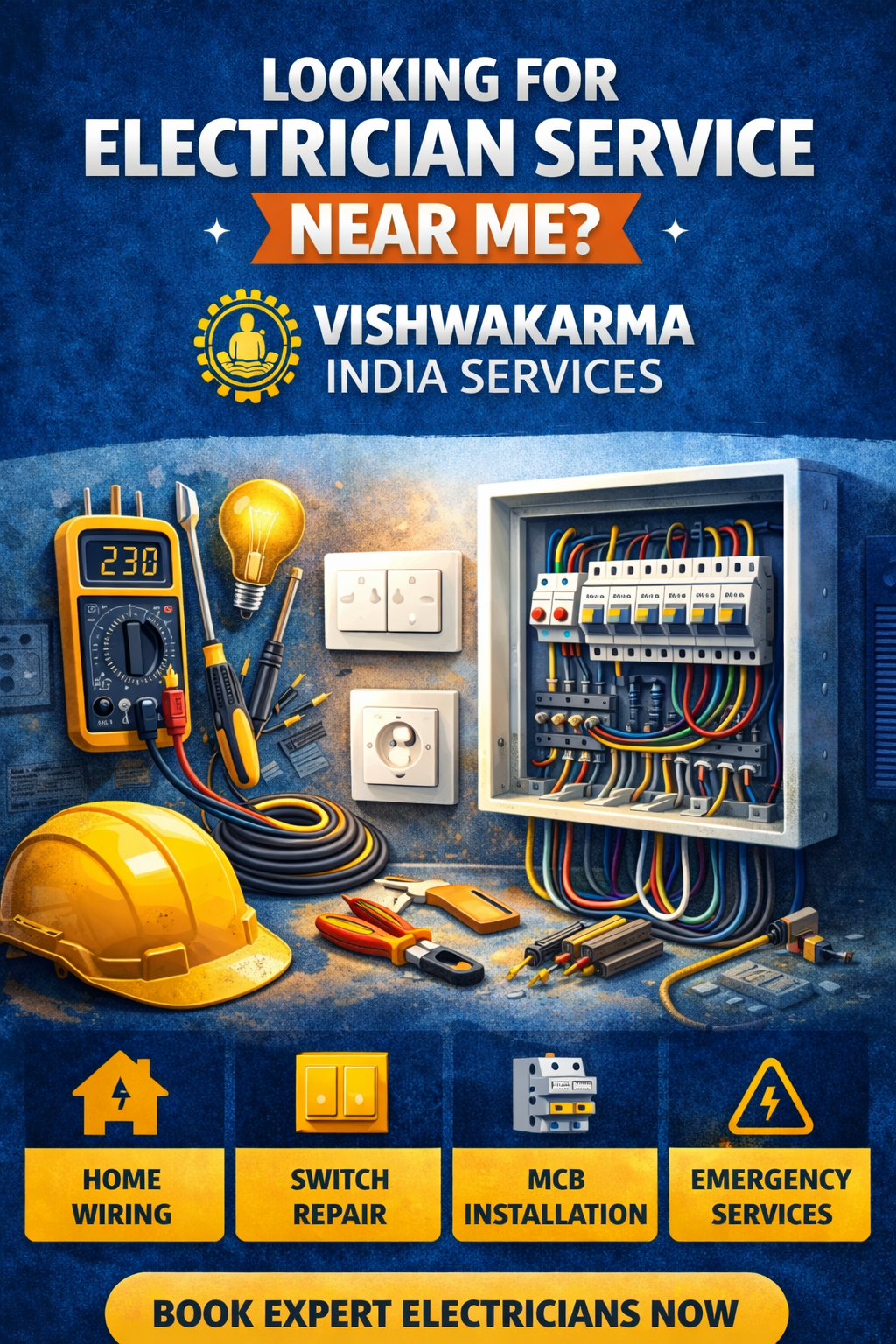 Looking for Electrician Service Near Me? Vishwakarma India Services Is Your Trusted Choice
